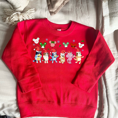 Toddler Bluey Crewneck Sweater